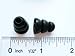 6pcs Large (L) Black Soft Triple Flange Replacement Eartips Earbuds Set Compatible with Sennheiser IE Series, CX Series, CXC Series, CXL Series, OCX Series, and MM Series in Ear Earphone Headsets