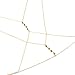 Defiro Crossover Harness Body Chain Thin Beach Bikini, Gold-1, Size No Size