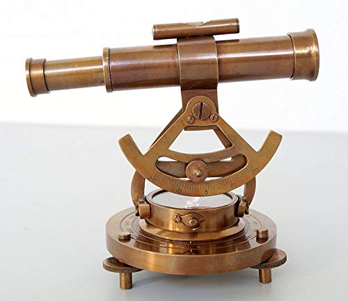 image for Royal Victorian Export Antique Vintage Brass Theodolite Alidade Telesc