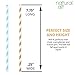 Natural Alt Biodegradable Paper Straws | Bulk 350-Pack Eco-Friendly Set |Rainbow Party Supplies | BPA Free Non-Plastic Drinking Alternative | Amazing for Parties, Restaurants, Anniversary Decoration