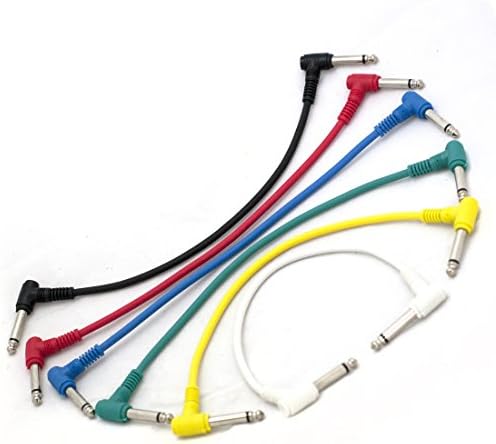 Cable Corp 1' Molded End 6 Pack Patch Cables, Multi Color, Pack of 6 (SPC06)