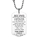 ZXOTTY My Son Never Forget How Much I Love Mom Mommy Dog Tag Military Air Force Navy Coast Guard Necklace Ball Chain Gift for Best Son Birthday Graduation Stainless Steel