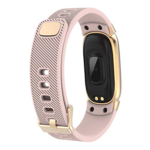 Sunward QW16 Smart Watch Sports Fitness Activity Heart Rate Tracker Blood Pressure Watch Fitness Tracker for Men Women Kids. (Rose Gold)