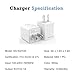 Pantom Short Cables, 7-inch USB Cable Charger Compatible with iPhone 15 Max Pro/14/13/12/11/X/8/7/6/5/iPad iPod Airpods