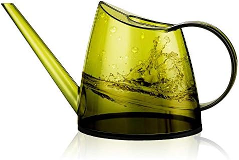 Dr Uang 屋内観葉植物用じょうろ園芸 注ぎ口の長いじょうろ大容量 モダンなデザイン ガーデニング 如雨露 室内 小型 1400ml レモン黄