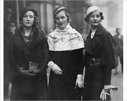 Photographic Print of Three Mitford Sisters Unity, Diana and Nancy