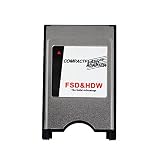 JUZHUO Pcmcia To Compact Flash Adapter, CF Flash Card Reader For Laptop, Converter As PC Card Flash Disk ATA Memory