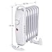 Air Choice Oil Heater, Overheating Protection, Portable Compact Mini Radiator for Home and Office, 700W, Small, White (A)