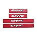 SENYAZON Car Door Threshold Plate Carbon Fiber Scuff Sticker Door Sill Sticker for Honda Civic