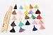 120PCS 30 Colors 4CM Leather Tassels Keychain Charms Handmade DIY Multicolored Mini Tassels for Earring Jewelry Making Key Chain Blanks and DIY Craft Accessory (1.6 Inches)