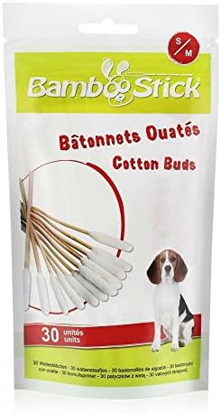 JAK BambooStick Pet Cotton Buds (Pack Of 30) (Small) (May Vary)