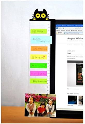 Monitor Message Board,Computer Monitors Sticky Note Holder Sticky Boards for Computer Monitors Screen Office Home(Cat Style1 Left)