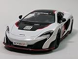 Kinsmart White Mclaren 675LT Hard Top 1/36 Scale Diecast Sports Car Limted