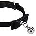 Black Cat Pet Collar kitten Velvet Bow Tie Neck Safety Bowtie With Bell by JUNDA