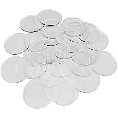Clear Miniature Bases, Circular 35mm, 1.5mm Clear (25)