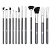 Qivange Makeup Brushes 12 PCS Makeup Brush Set Liquid Foundation Primer Face Blush Makup Kit for Women Girls Gift