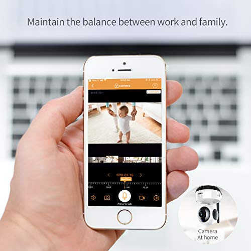 FREDI Wireless Camera Baby Monitor 1080P HD WiFi IP Camera with Two-Way Talking,Infrared Night Vision,Pan Tilt,P2P WPS Ir-Cut Nanny Security Camera Motion Detection