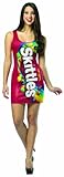 Rasta Imposta Skittles Tank Dress Adult , Red, 4 - 10