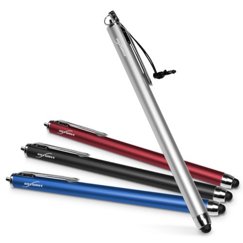 BoxWave-Skinny-Capacitive-Stylus-for-iPad-Air-Apple-iPad-Air-Touch-Screen-Stylus-w-Longer-Barrel-and-Fine-Tip-Point-Lunar-Blue