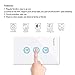 Smart Wifi Light Switches Touch Wall Switch Panel Replace 3 Switches in 1 Gang Wall Box Combination Smart Light Switch Work with Alexa and Work with Google Home and IFTTT Smartphone App Control