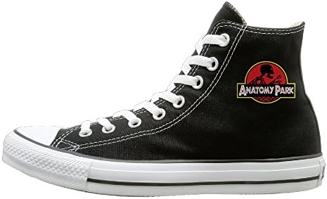 JayKi B015GIK26M-Anatomy Park Rick And Morty Unisex Canvas Sneaker Athletic Shoes 41 Black
