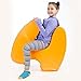 SensaSoft Squeezie Seat in Orange - Sensory Seats for Kids - Special Needs Therapy Tools for Children - Kids Sensory Seat and Sensory Cushion Seat