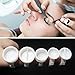 Quewel Glue Rings Large 200 PCS Lash Extension Tattoo Glue Pigment Ink Rings Holder Nail Glue Rings Makeup Disposable Plastic White 5 Styles 200 Pcs,350Pcs,650Pcs (Large, 200 PCS)