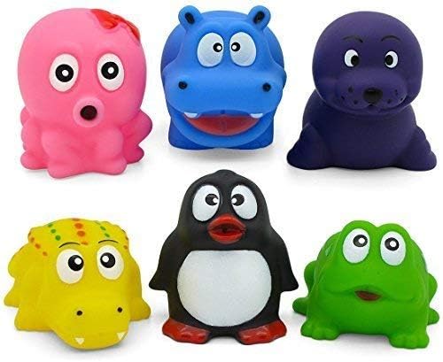 CHERABOO Hurley Hippo and Friends Bath Toy Set