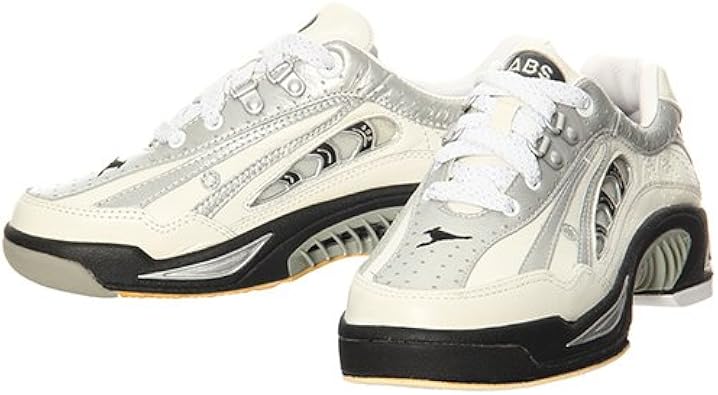 Amazon アメリカン ボウリング サービス ボウリングシューズ 右投げ用 Nv 4 ホワイト シルバー アメリカンボウリングサービス Abs ボウリング