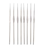 Crochet Hooks Needles Knitting,Awakingdemi 8pcs Mixed Lace Knitting Needles Metal Hook Crochet Template Kit