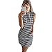 GBSELL Fashion Womens Summer Casual Sleeveless Hoody Dress (M)