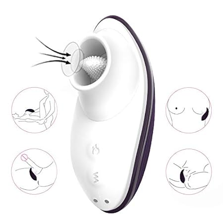 Klitoris Saugen Vibrator für Sie Kitzler und G-Punkt mit 7 Lecken und Heizfunktion, Wasserdicht Wiederaufladbar Ruhig Brustwa