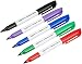 AmazonBasics Fine Point Tip Permanent Markers, Assorted Colors, 12-Pack