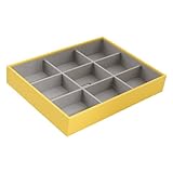 Wolf Designs Deep Jewelry Tray, Large, Yellow