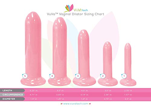Heat Sealed in Safety Bag VuVatech.com Smooth Plastic Set of 5 Dilators with Instructions Lubricant  - //coolthings.us