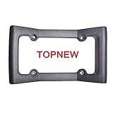 TOPNEW License Plate Frame Bumper Thumper Complete Coverage Front Car Bumper Guard Shock Universal Fit Absorbing Flexible License Plate Frame