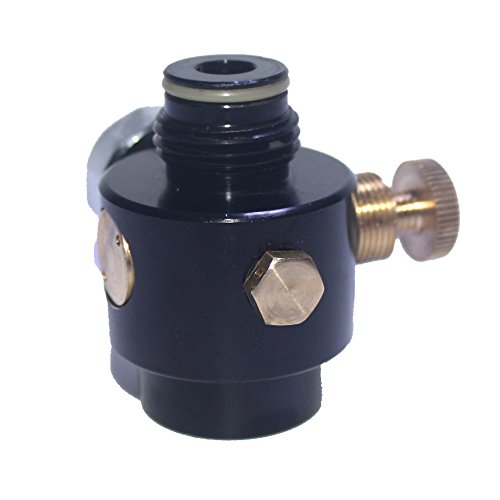 Airsoft PCP Paintball Tank Cylinder Adjustable Compressed Air Regulator Output Pressure 0-300psi 0.825-14NGO Thread