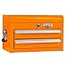 Viper Tool Storage V218MCOR 18-Inch 2-Drawer 18G Steel Mini Storage Chest w/ Lid Compartment, Orange