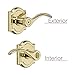 Baldwin Prestige Tobin Bed/Bath Lever in Polished Brass