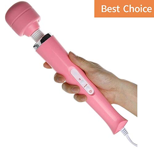 Finever Whole Body Massager Wand Back Foot Leg Aches Pains Sports Recovery Muti Speeds (Pink Color)