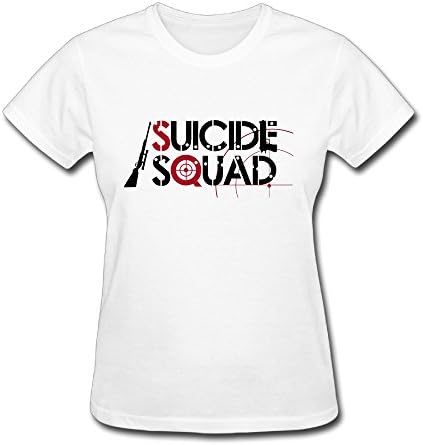Action Movie Suicide Squad Logo 2016 T Shirt For Women White