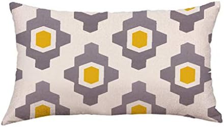 ZEELIY Home Garden Quality Super Soft Geometric Short Plush Pillowcase Sofa Pad Set Home Decoration Suitable to Sofa Car and Office Bed