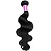 Cranberry Hair Brazilian Virgin Hair Body Wave Human Hair 28 Inch One Bundle Weave 100% Unprocessed Hair Extensions Natural Black Color (One Bundle)