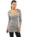 PattyBoutik Women's Hooded Pullover Cable Knit Sweater Tunic