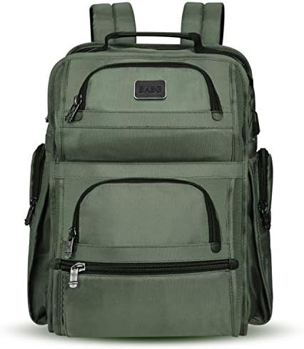 Large backpack, Laptop Backpack, travel backpack with USB Charging Port for Men Womens Boys Girls, Water Resistant College School Bookbag Computer Backpack Fits 17.3 Inch Laptop & Notebook(Army Green)