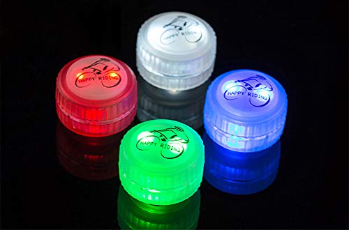 image for Glumes Bike Wheel Lights, LED Waterproof Bicycle Spoke Light 4 LED 3 C
