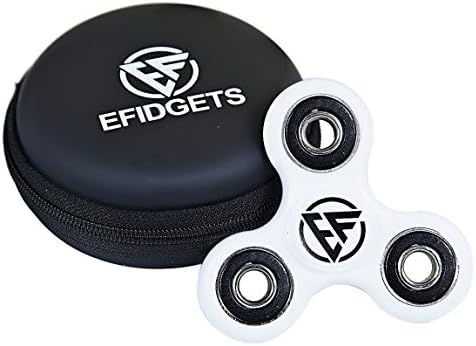 eFidgets Anti-Anxiety Fidget Spinner The Anxiety Relief and Stress Reducer Toy Spinners with Carry Case for Kids and Adults EDC 360 Hand Fidgets Toys Relieves ADHD Prime R188 better than Hybrid Si3N4