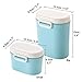 Mochiglory Protable Formula Dispenser with Leveller BPA Free Milk Powder Container Fruits Snacks Storage with Free Scoops