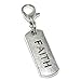 Pro Jewelry Dangling "Faith" Clip-on Bead for Charm Bracelet