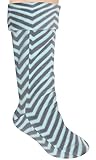 Capelli New York Ladies Chevron Stripe Fleece Short Rainboot Liner